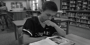 Freshman Declan Boyle represents those students who struggle to balance school work with sports. 