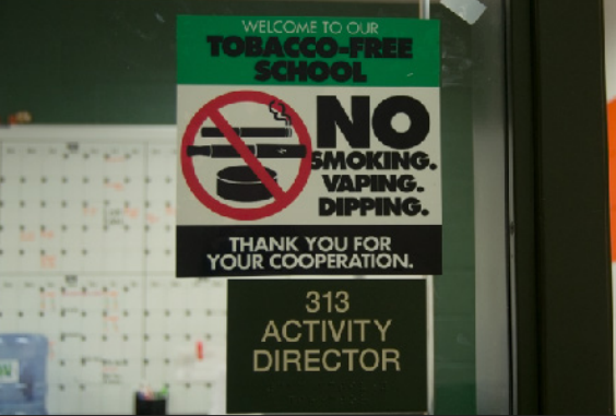 Vaping has become an issue within the Cougar community. Consequently, administrators have posted "No vaping" signs around the hallways.
