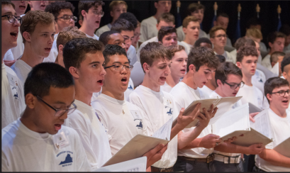 Senior Jack Tessier sang in the Boys State chorus over the summer.