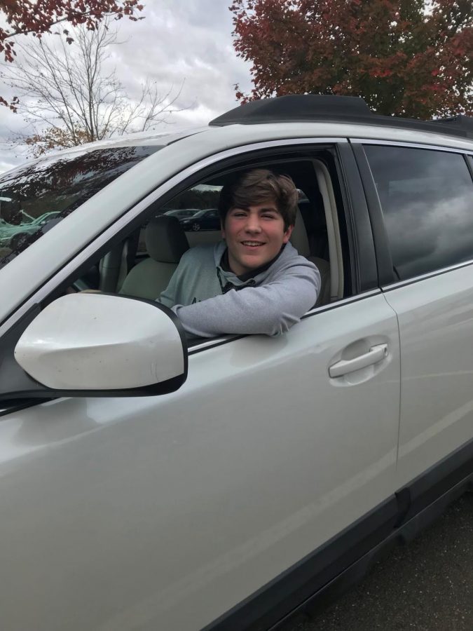 Gearing up to get his driver’s license, Joey Shull, sophomore, practices driving as often as he can. Shull currently has his provisional license. 