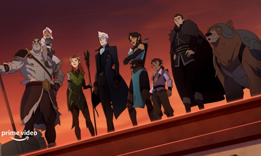 Still from the opening of Legend of Vox Machina
