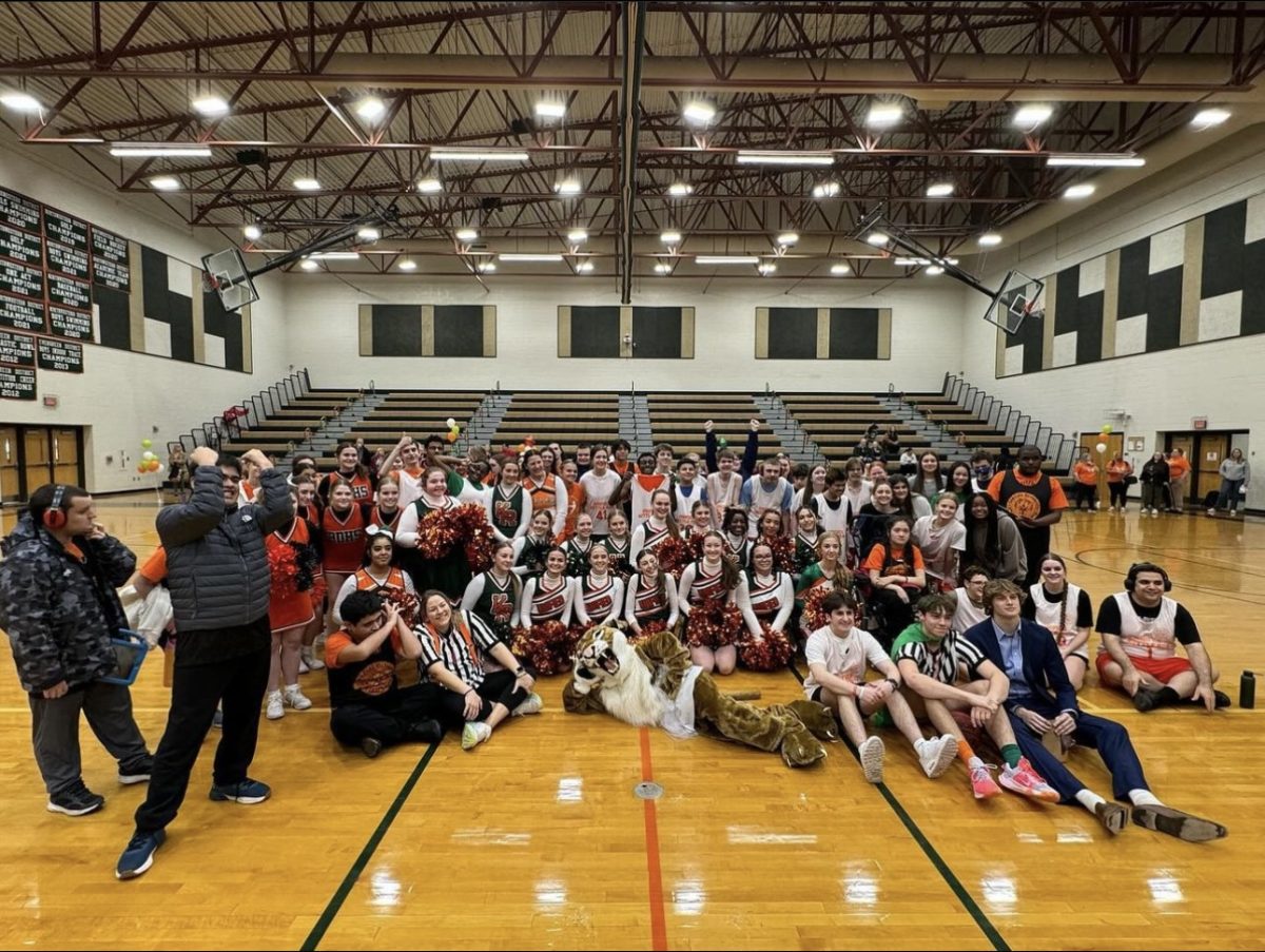 KR Unified and Brentsville District High School Unified Team join together after the game. 